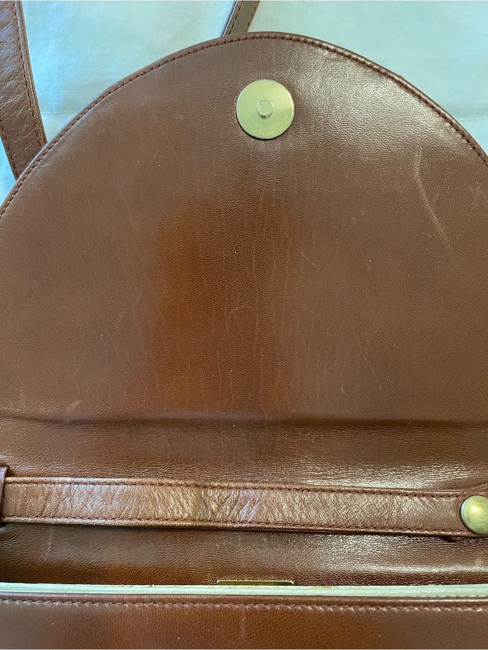 RARE Vintage Bally Leather Flap Crossbody/Shoulder Bag - Picture 5 of 12